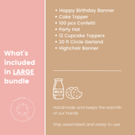 Girl Milk & Cookies Bundle, One Sweet Girl Birthday Decorations