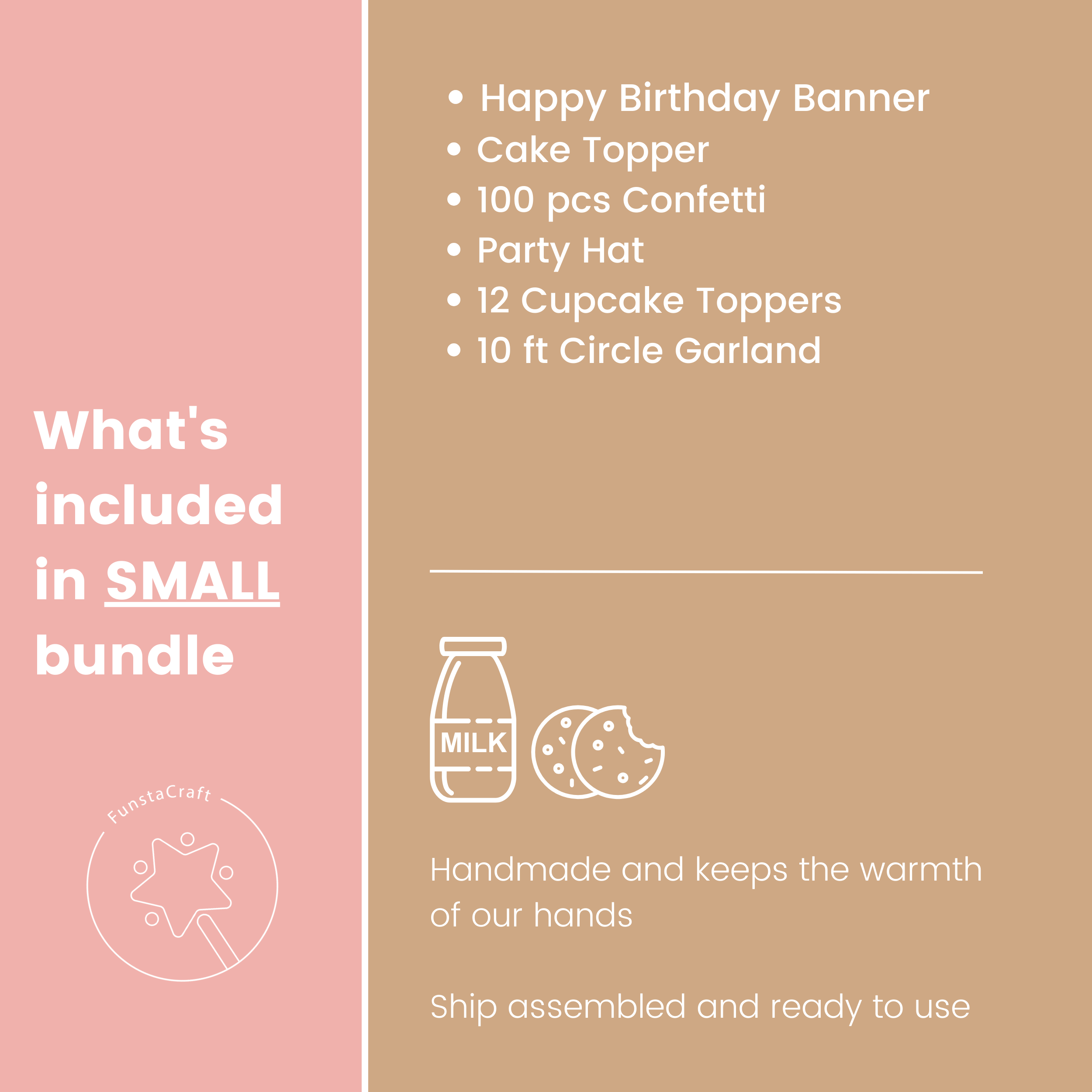 Girl Milk & Cookies Bundle, One Sweet Girl Birthday Decorations