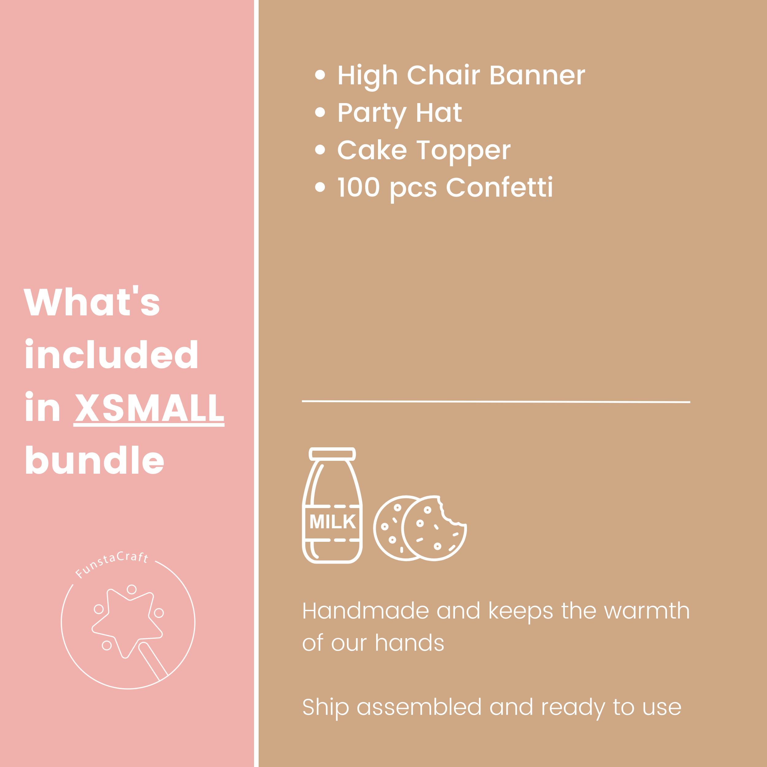 Girl Milk & Cookies Bundle, One Sweet Girl Birthday Decorations