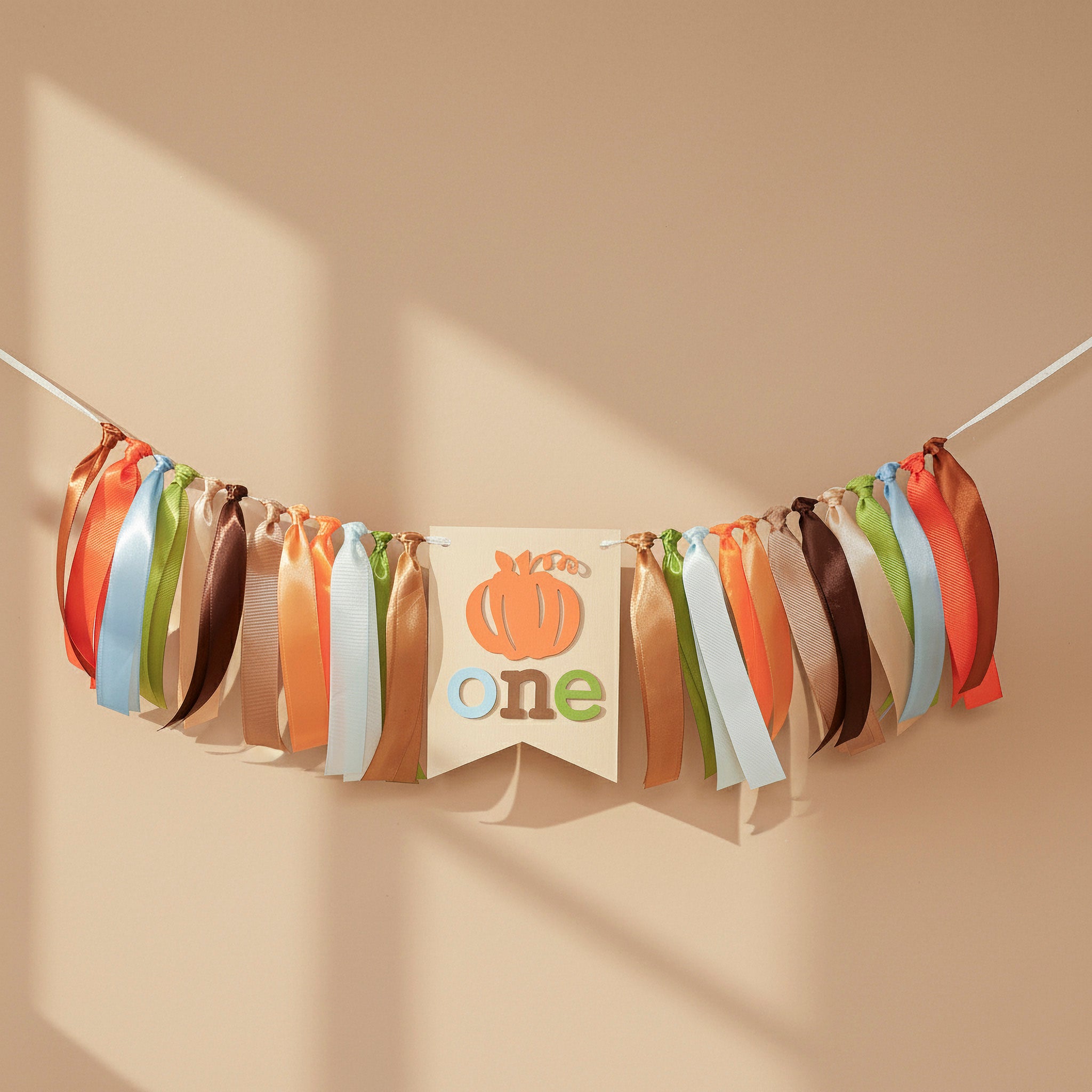 Little Pumpkin Boy 1st Birthday Highchair Banner - Fall Party Decor