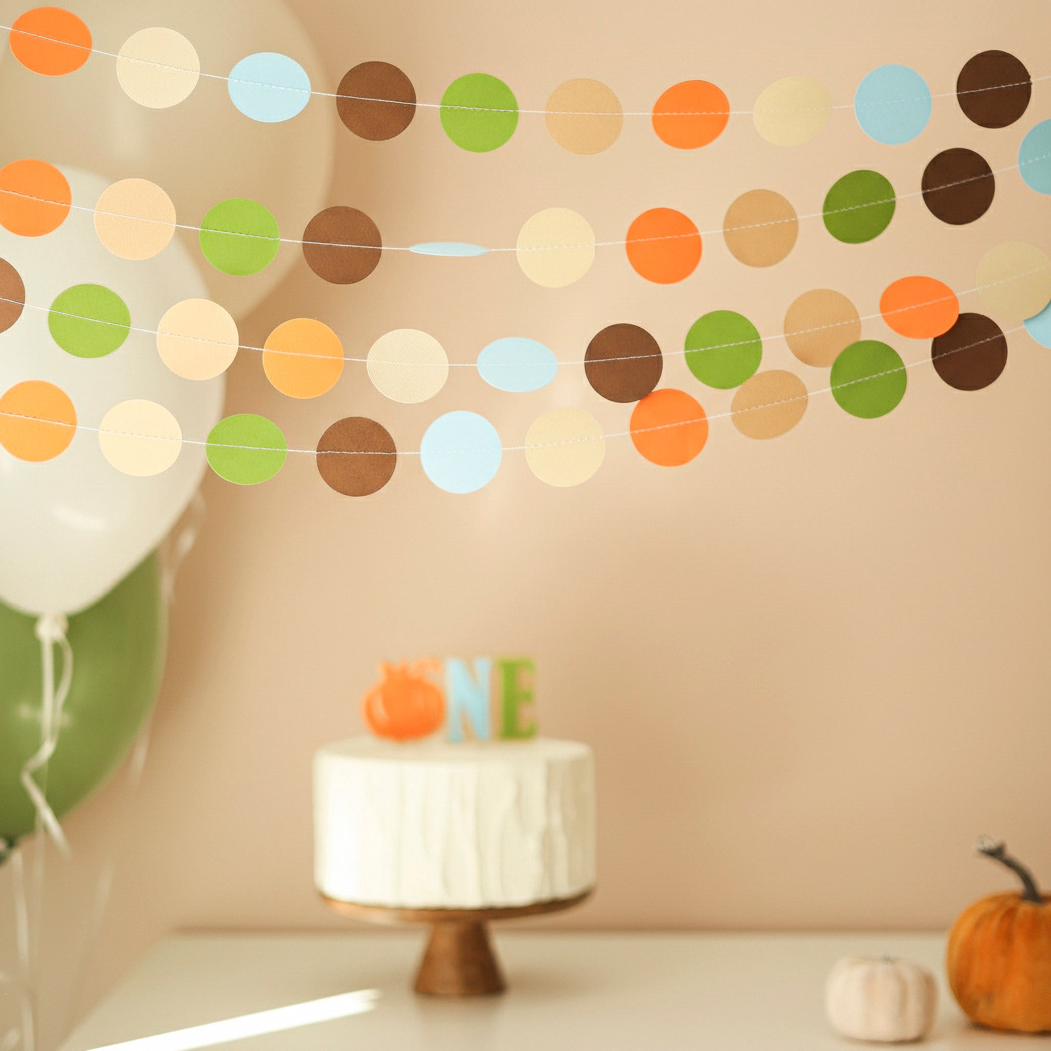 Fall Baby Boy Shower Garland - Little Pumpkin 1st Birthday Decor