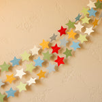 Colorful Retro Stars Party Garland - Fun to be One Birthday Decorations