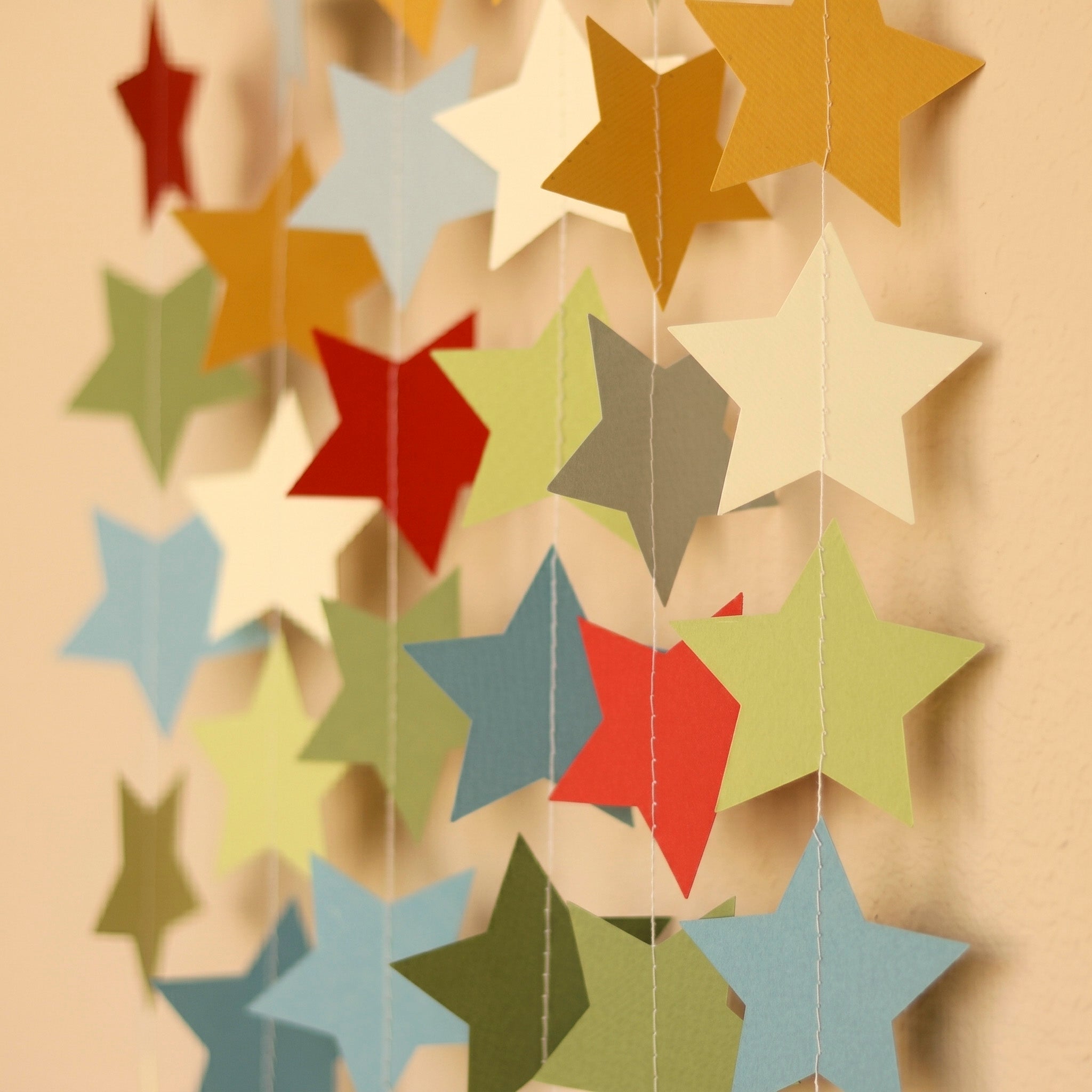Colorful Retro Stars Party Garland - Fun to be One Birthday Decorations