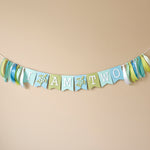 Sea Turtle "I Am Two" Birthday Banner - Under the Sea 2nd Birthday Party Decor