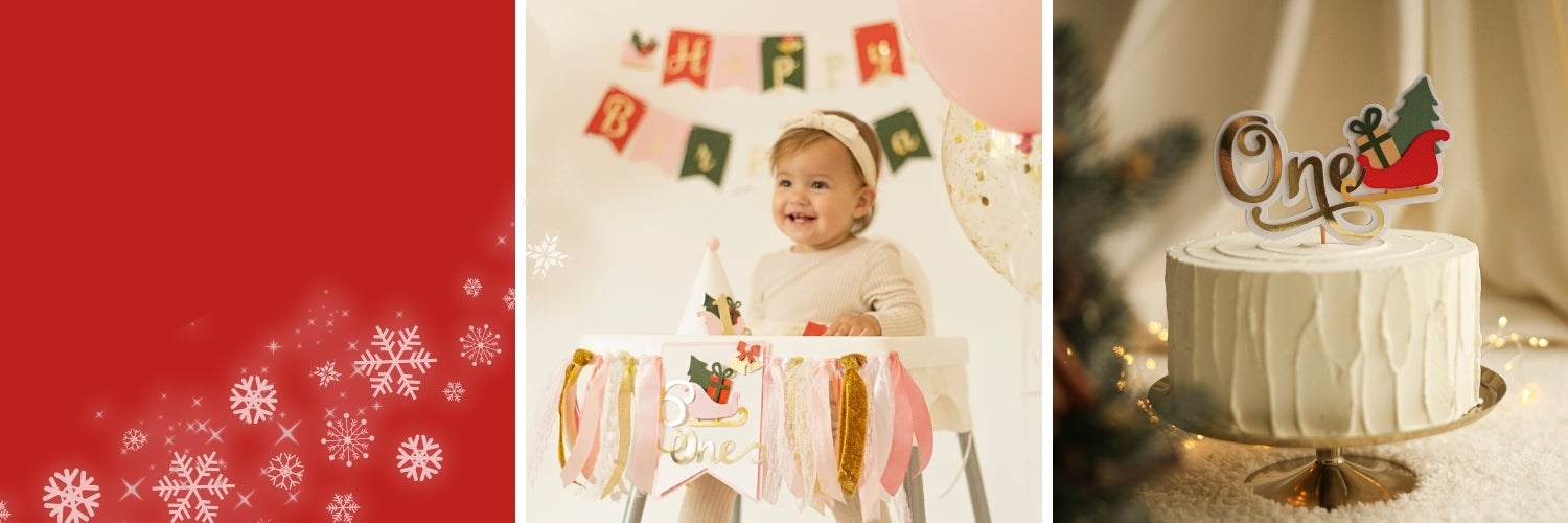 Fun to be One Birthday Decorations - Christmas 1st Birthday