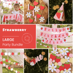 Berry First Birthday Bundle, Strawberry Party Decorations