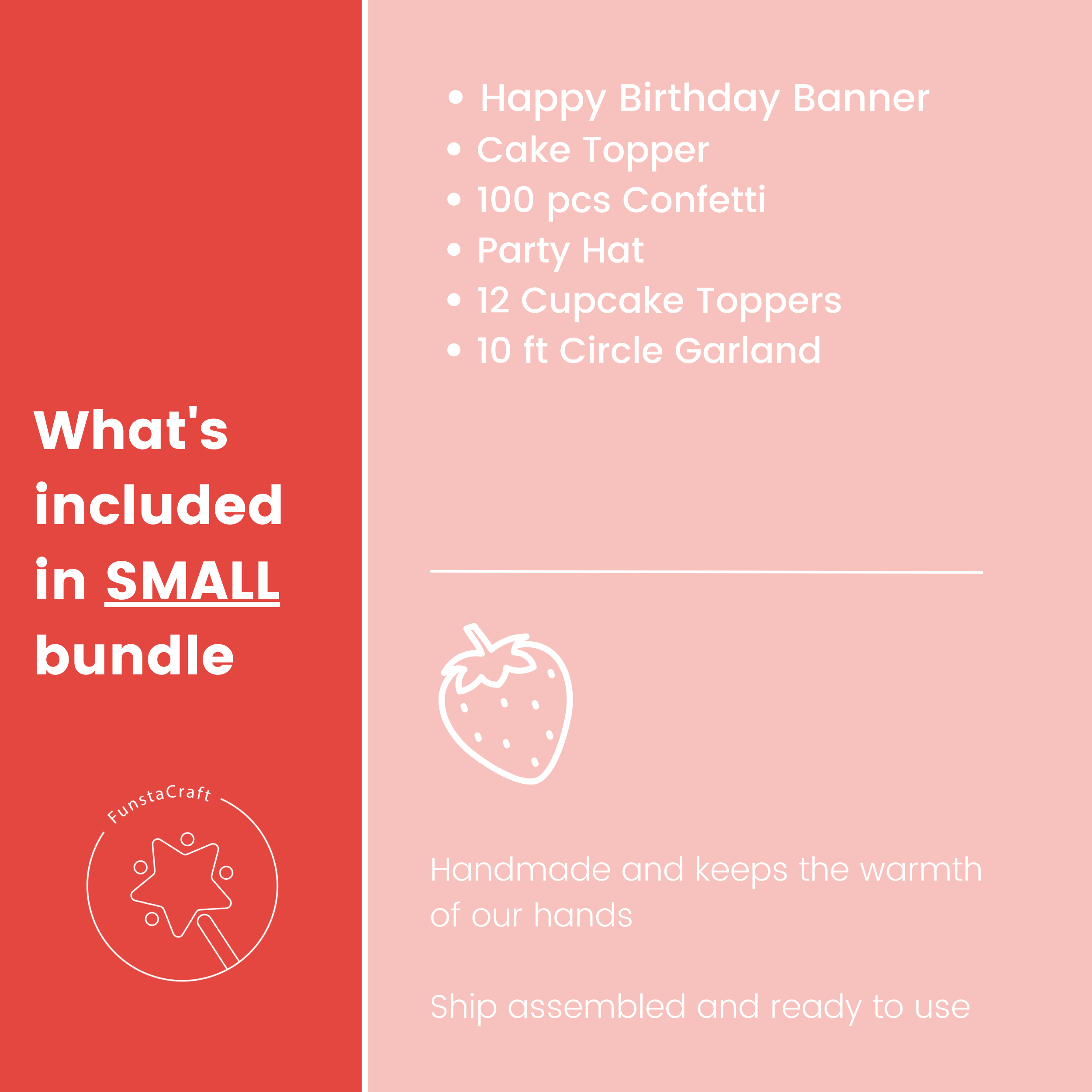 Berry First Birthday Bundle, Strawberry Party Decorations