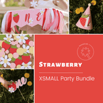 Berry First Birthday Bundle, Strawberry Party Decorations