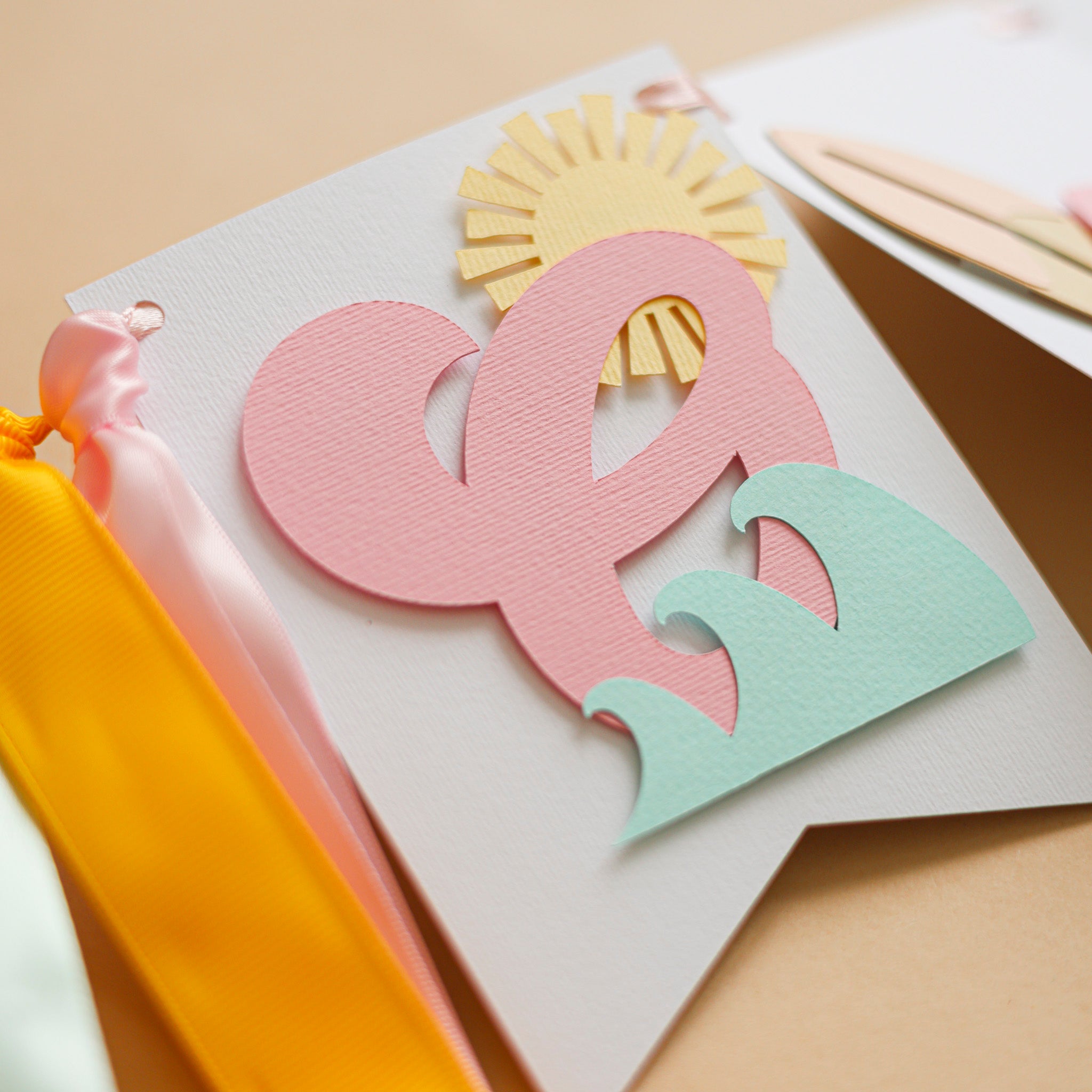 The Big One Girl Highchair Banner - First Wave Surf Birthday Decor