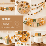 Turkey 1st Birthday Party Bundle