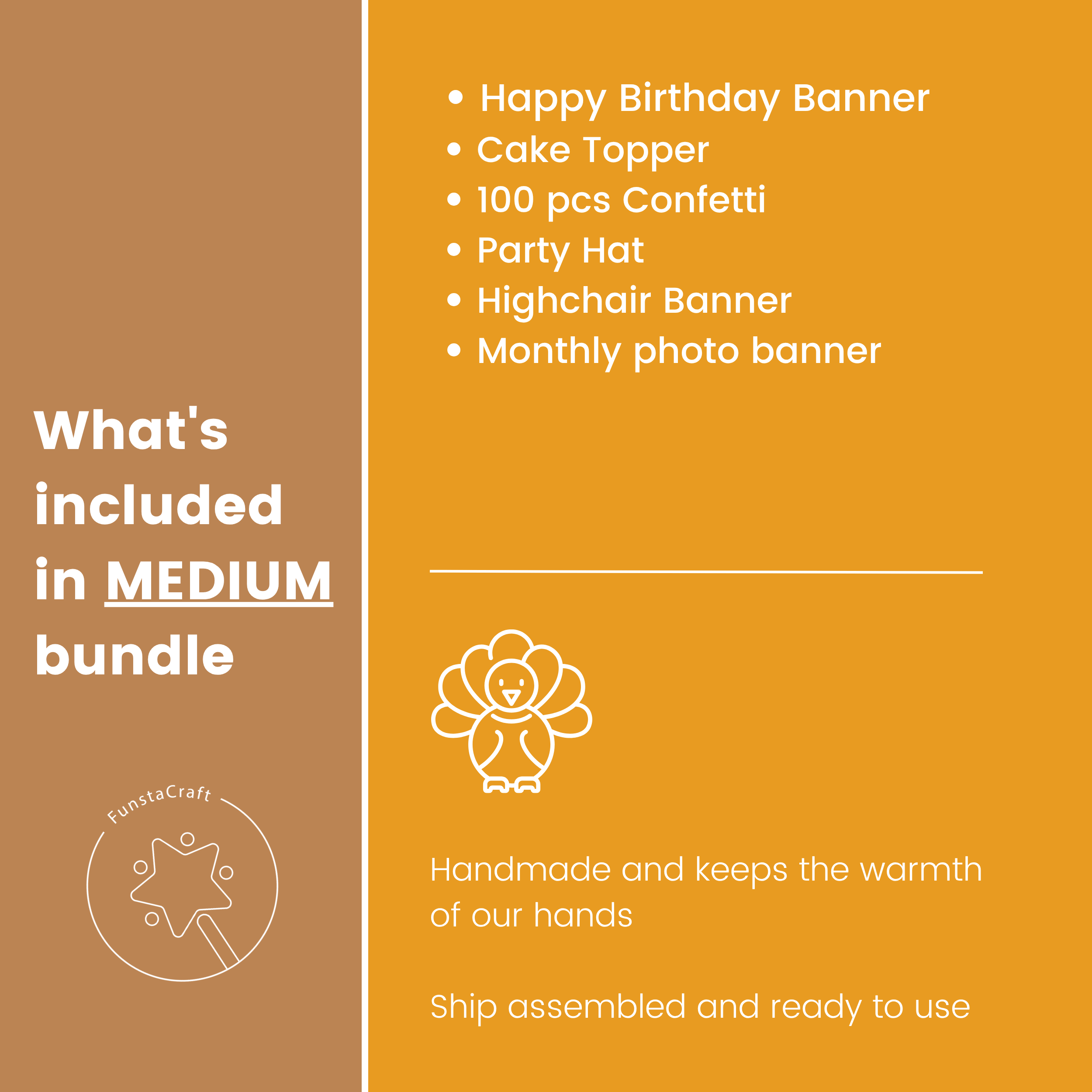 Turkey 1st Birthday Party Bundle