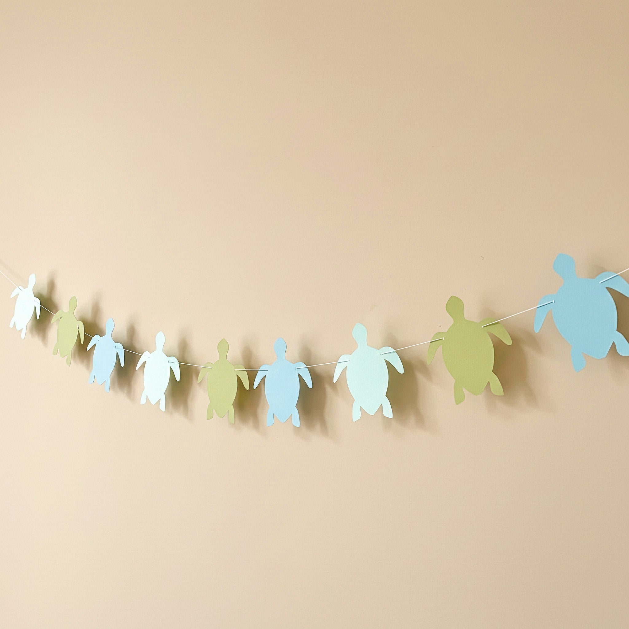 Sea Turtle Paper Party Garland - Ocean Birthday Decoration
