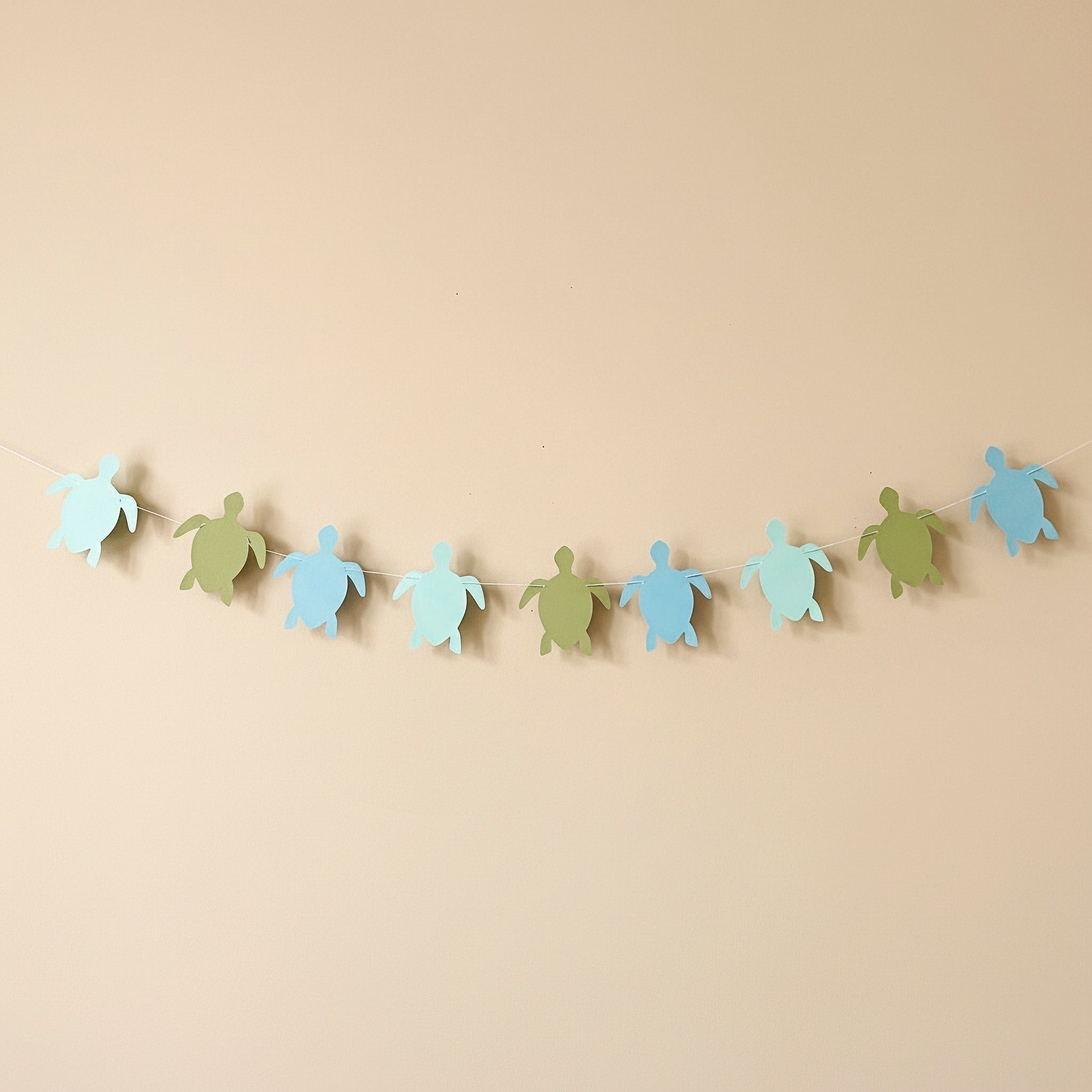 Sea Turtle Paper Party Garland - Ocean Birthday Decoration