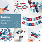 Two Fast Birthday Bundle - Vintage Racing Car Party