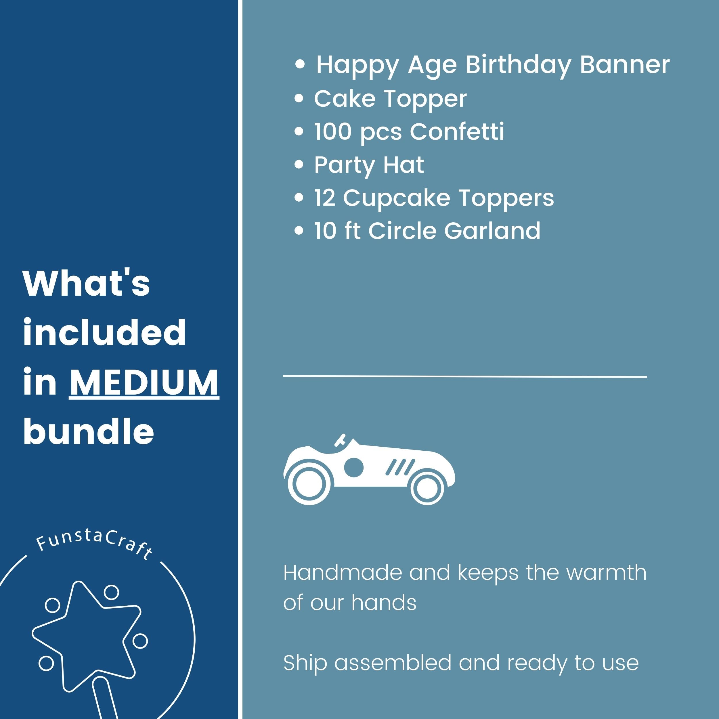 Two Fast Birthday Bundle - Vintage Racing Car Party