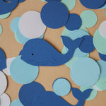 Whale Birthday Confetti - Nautical Baby Shower Decorations