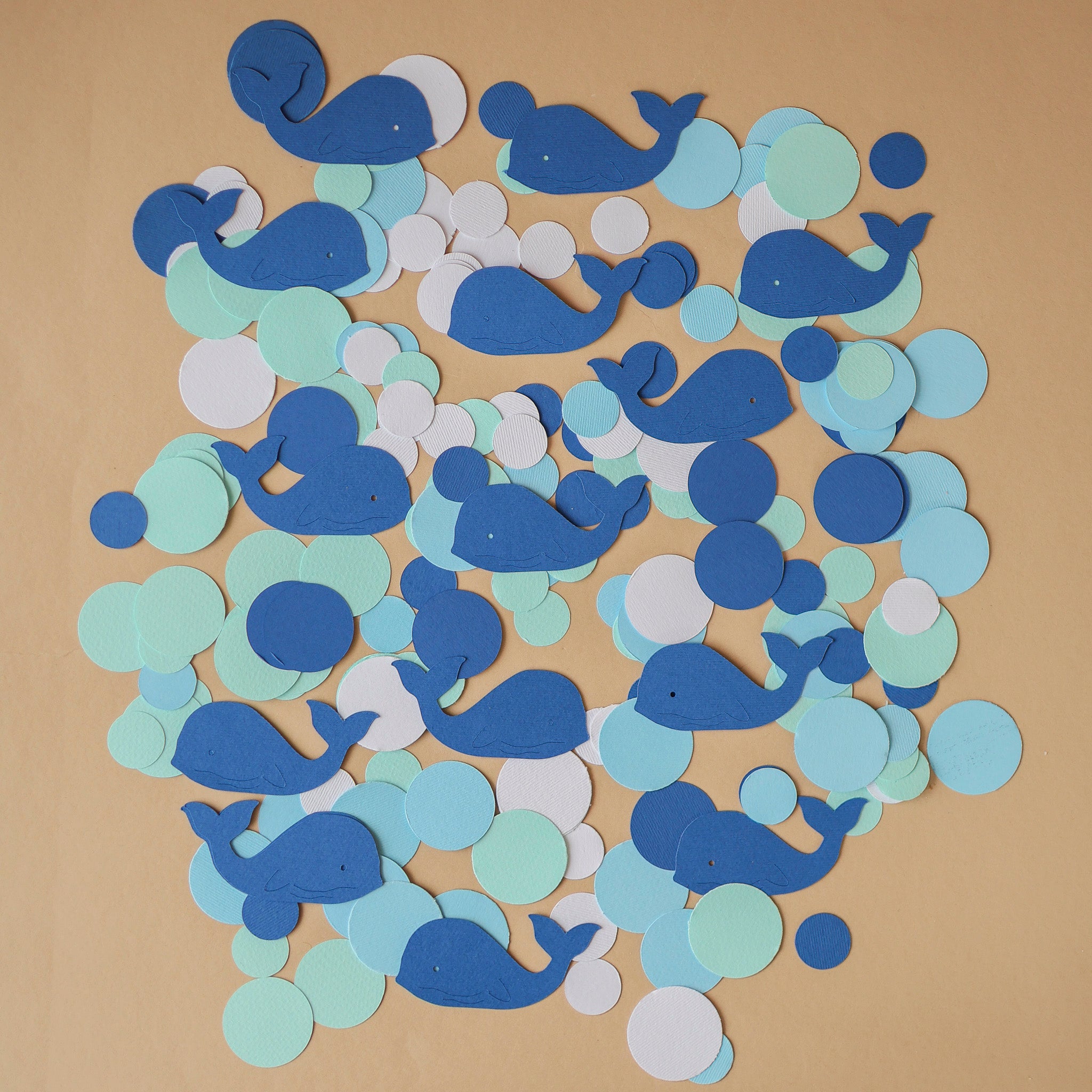 Whale Birthday Confetti - Nautical Baby Shower Decorations