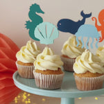 Under The Sea Cupcake Toppers Ocean theme for birthday