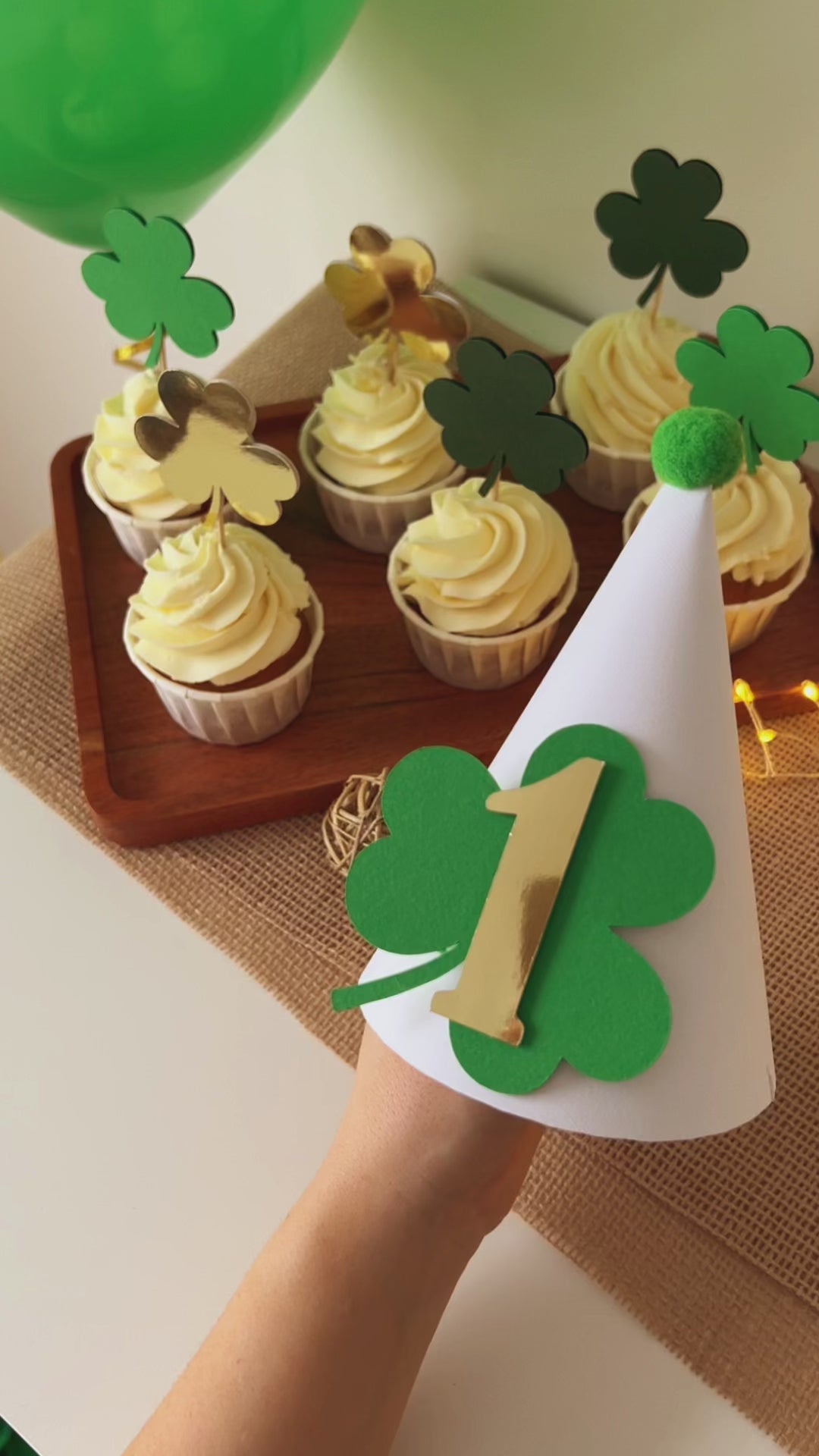 Lucky One 1st Birthday Shamrock theme Party St. Patrick's Day Birthday