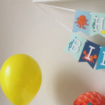 Birthday Banner Under the Sea, Ocean Animals
