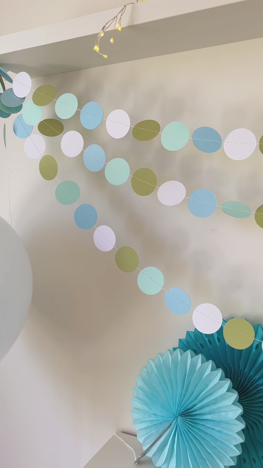 Turtle Circle Garland Under the Sea and Beach Party Decor
