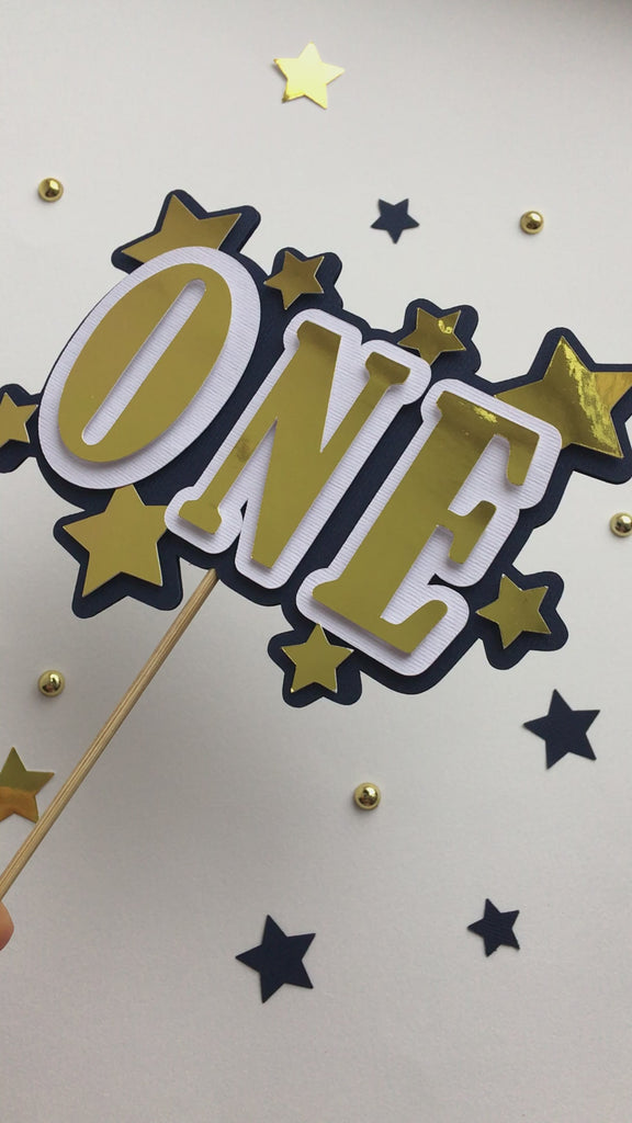 Twinkle Star One Cake Topper Love You to the Moon and Back themed Party