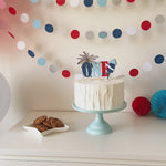 4th of July Cake Topper Independence Day First Birthday Decor