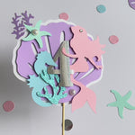 Mermaid Circle Garland for Under-the-Sea or Ocean-Themed Decor