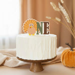 Turkey One Cake Topper Thanksgiving Birthday Fall Autumn 1st Birthday
