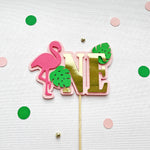 Flamingo Cake Topper Pink Flamingo Cake Topper Tropical Flamingo First Birthday Decor Flamingo 1st Birthday Party Supplies 