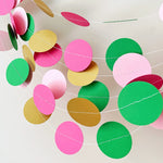 Flamingo Circle Garland Hot Pink Circle Garland Baby Shower Party Garland Flamingo Party Garland 