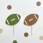 Football Cupcake Toppers Football Themed First Birthday First Year Down Party 
