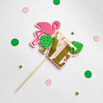 Flamingo Cake Topper Pink Flamingo Cake Topper Tropical Flamingo First Birthday Decor Flamingo 1st Birthday Party Supplies 