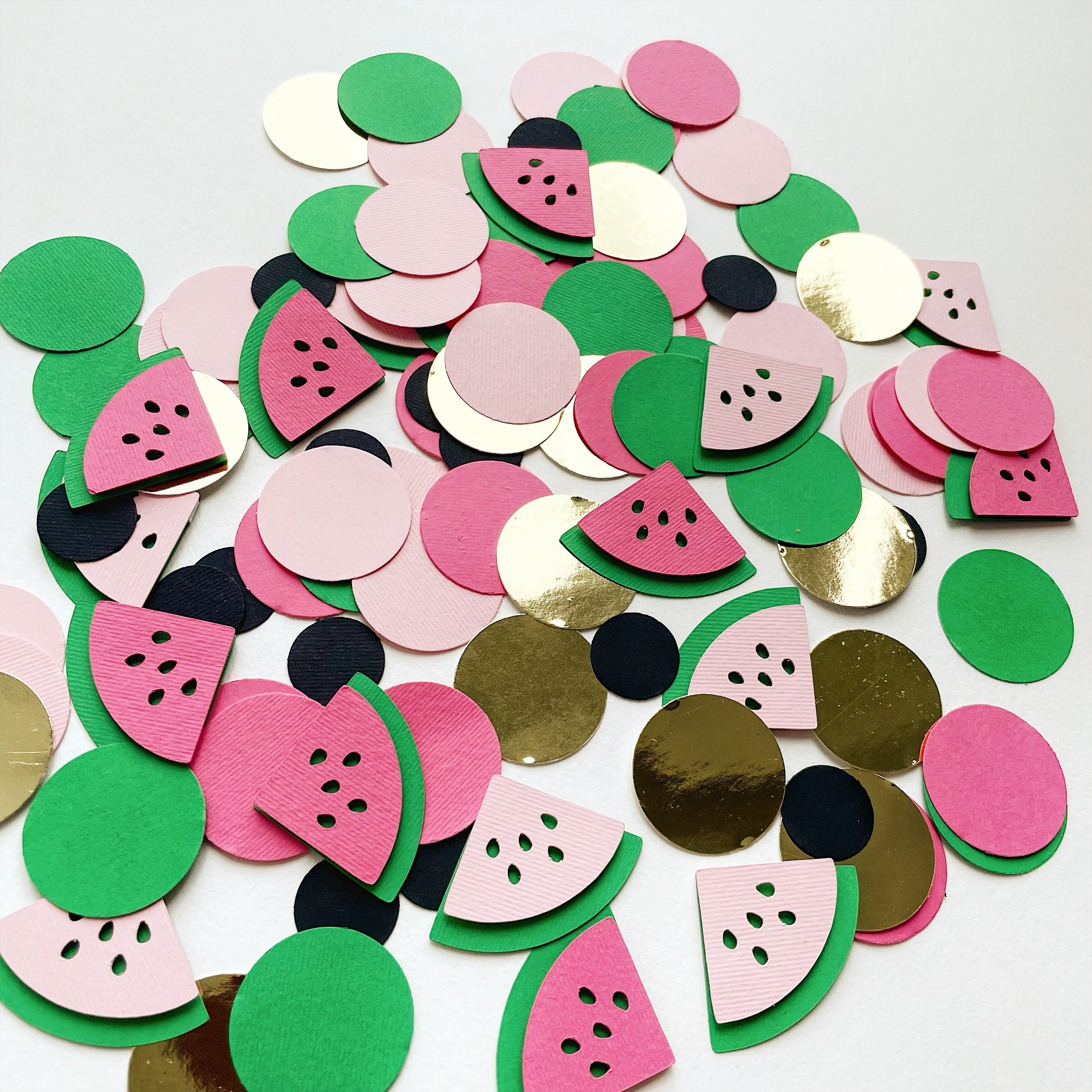 Watermelon Confetti Watermelon Table Decorations Watermelon Girl Baby Shower Watermelon Paper Confetti