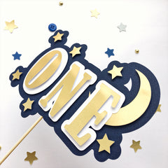 Moon Star One Cake Topper