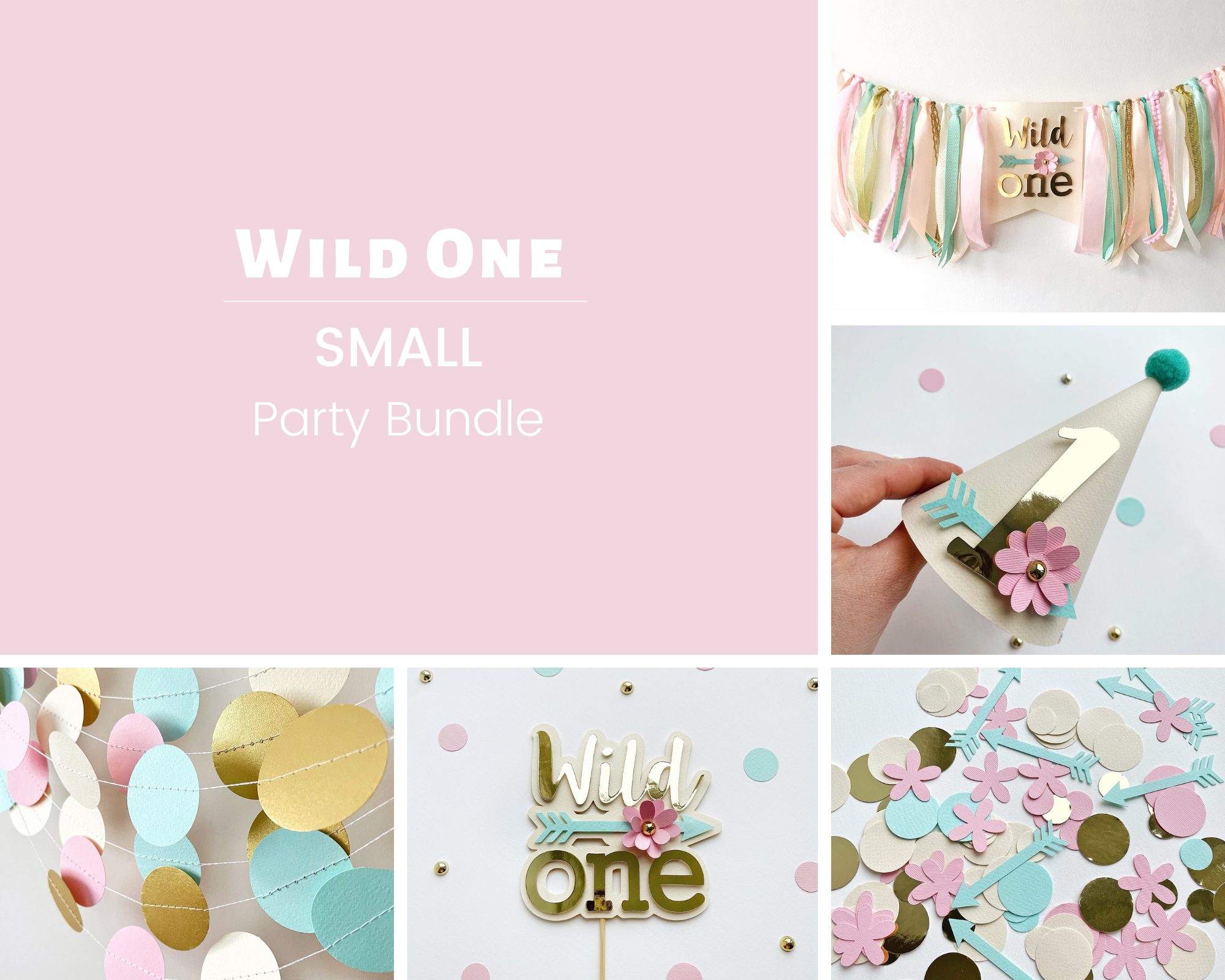 Boho Wild One 1st Birthday Decorations Floral Wild One First