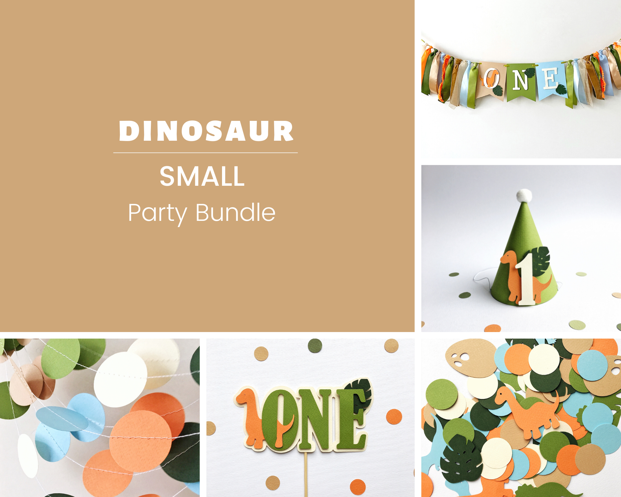 Dinosaur 1st Birthday Party Bundle