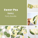 Little Sweet Pea 1st Birthday Bundle Ha-pea Birthday Decorations Little Sweet Pea in a Pod