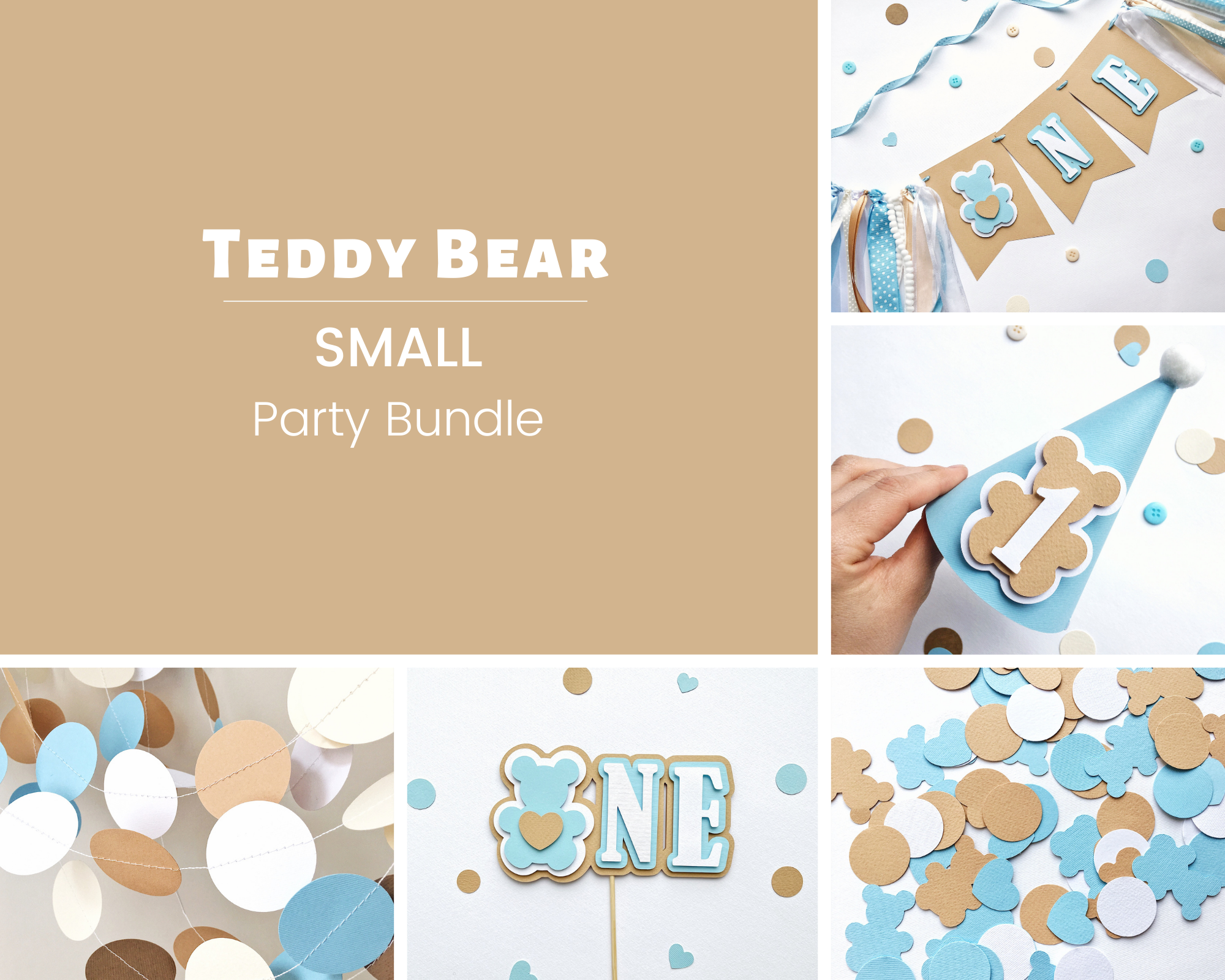 Boy One Year Party Decorations One Highchair Banner