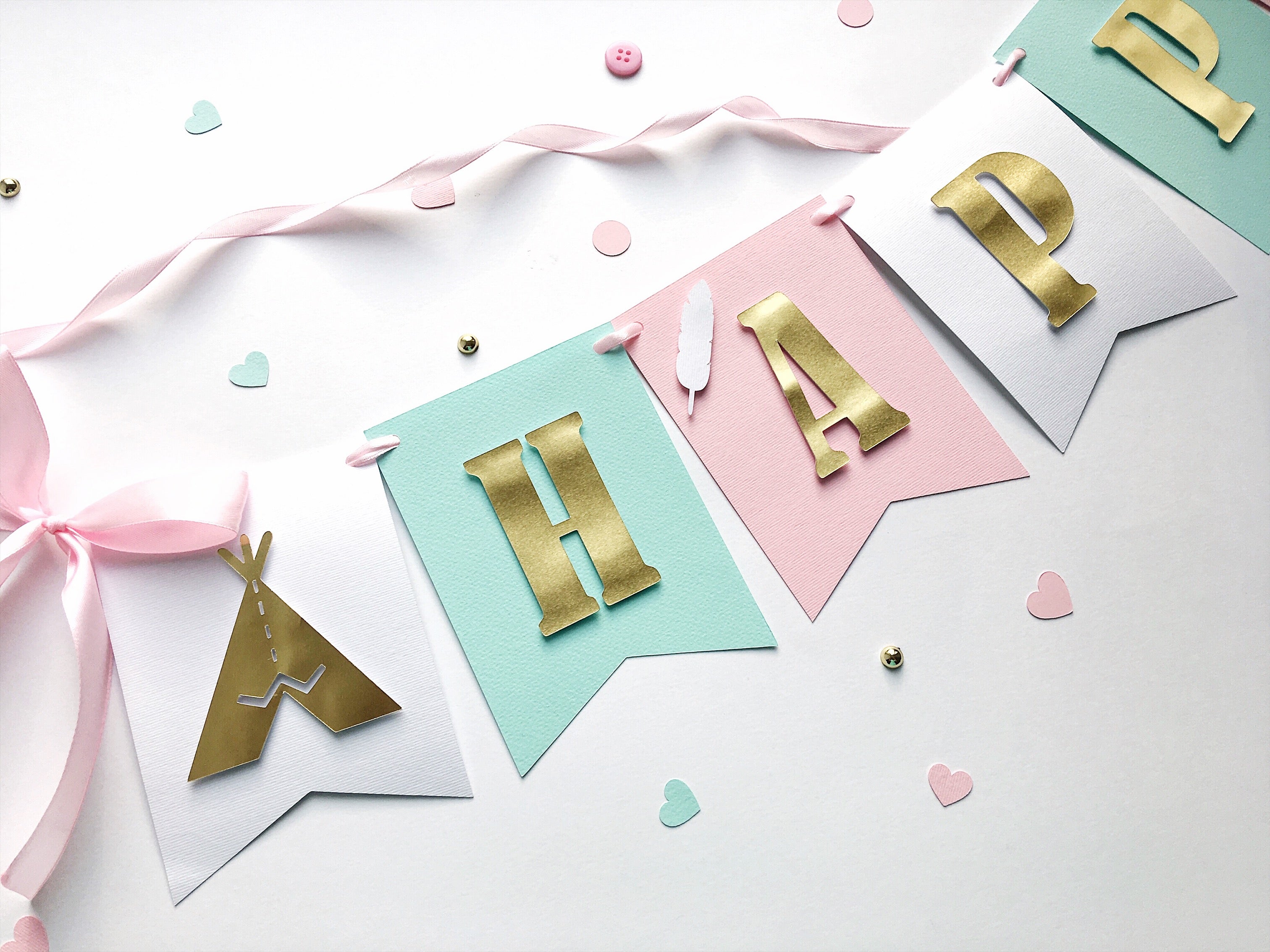 Boy Boho Birthday Banner