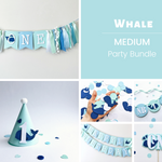 Whale 1st Birthday Party Bundle