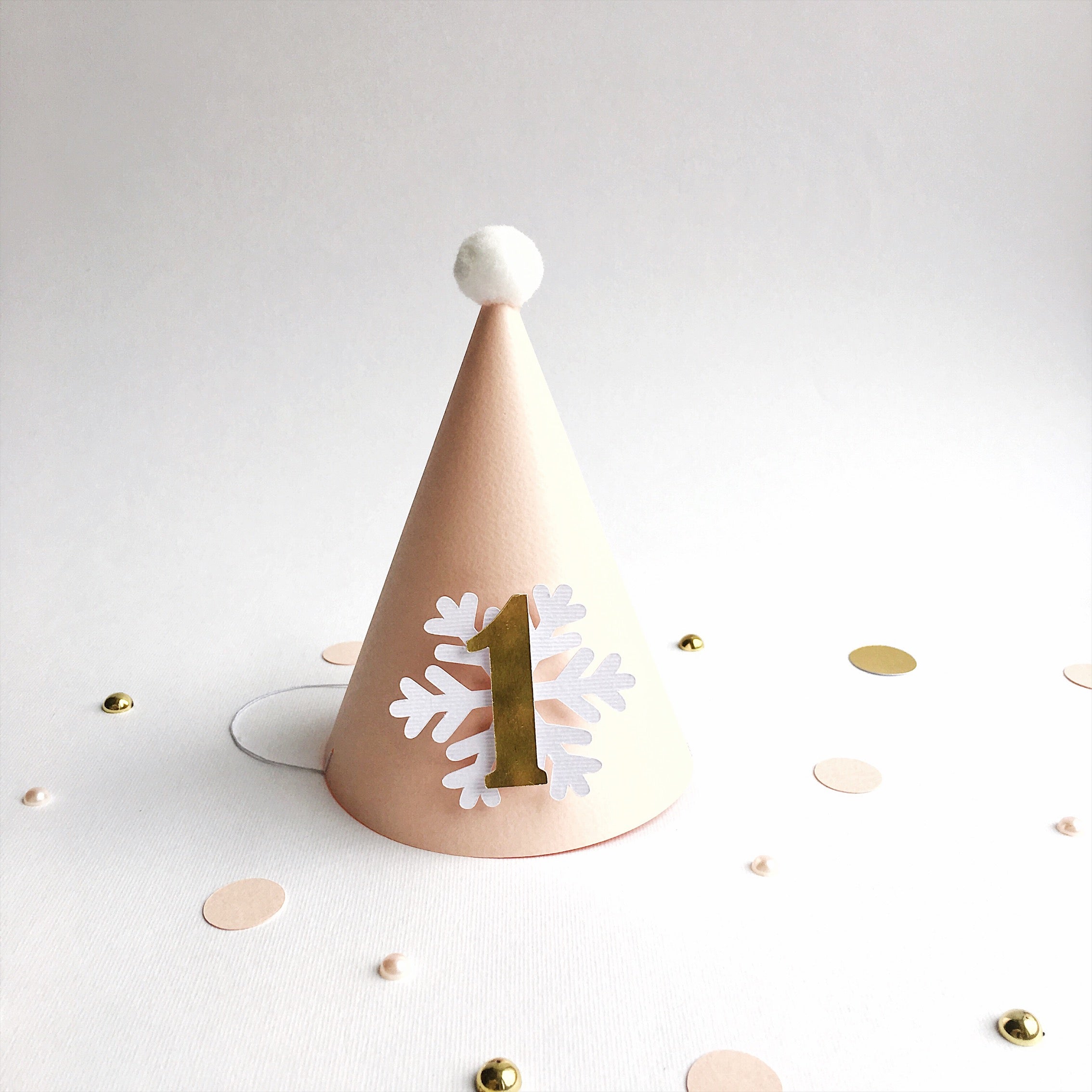 Snowflake One Party Hat Christmas Holiday Birthday Winter Birthday Party Oh What Fun it is to be One Winter Onederland party 