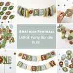 First Year Down Birthday Decorations Football 1st Birthday Party Bundle First Birthday Football Theme 1st Year Down Birthday One Year Down