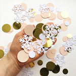 Snowflake Confetti Christmas Holiday Baby Shower Christmas Holiday Birthday Winter Baby Shower Winter Onederland Oh What Fun it is to be One party 