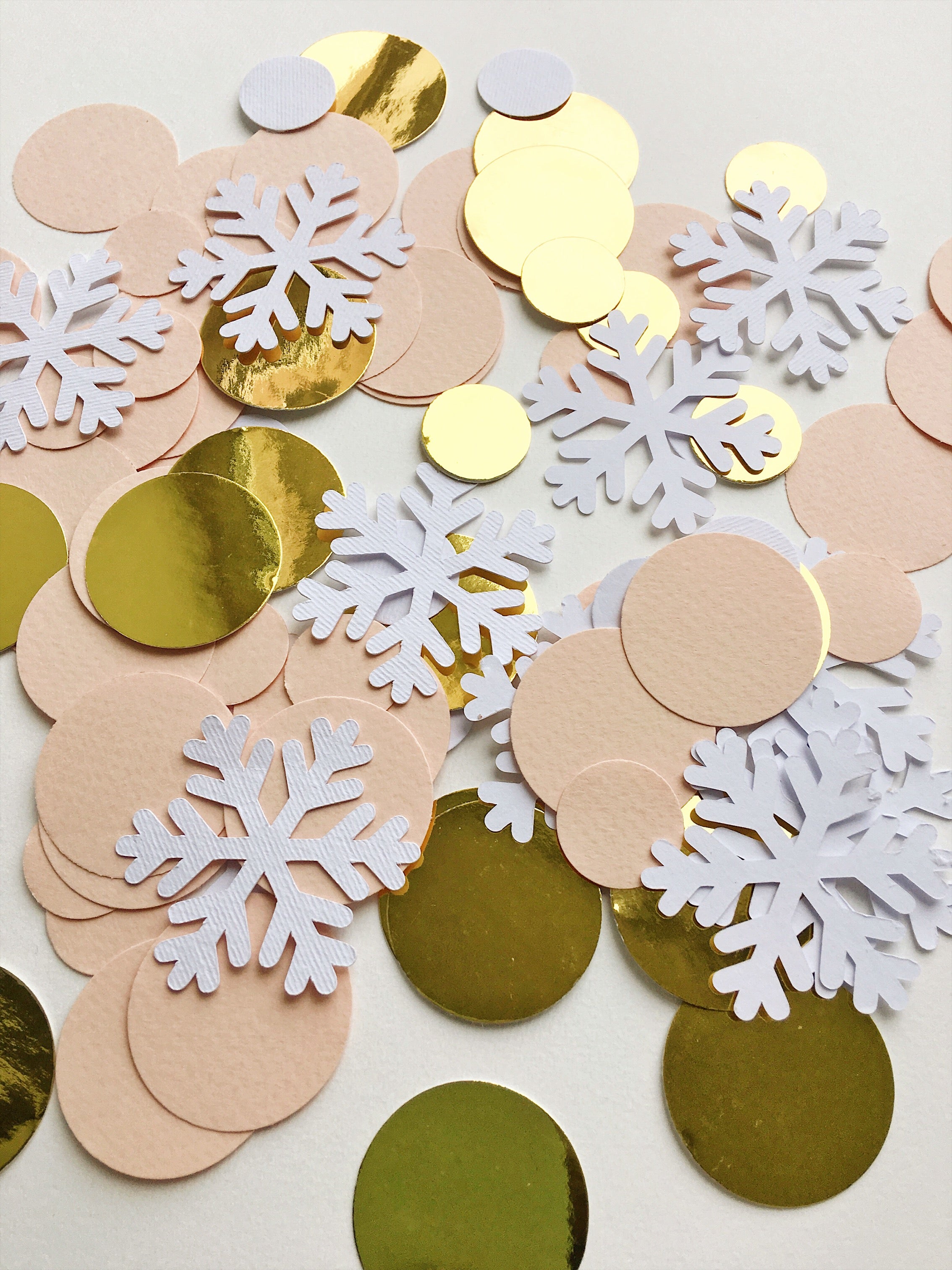 Snowflake Confetti Christmas Holiday Baby Shower Christmas Holiday Birthday Winter Baby Shower Winter Onederland Oh What Fun it is to be One party 