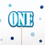 Blue Ombre Cake Topper 