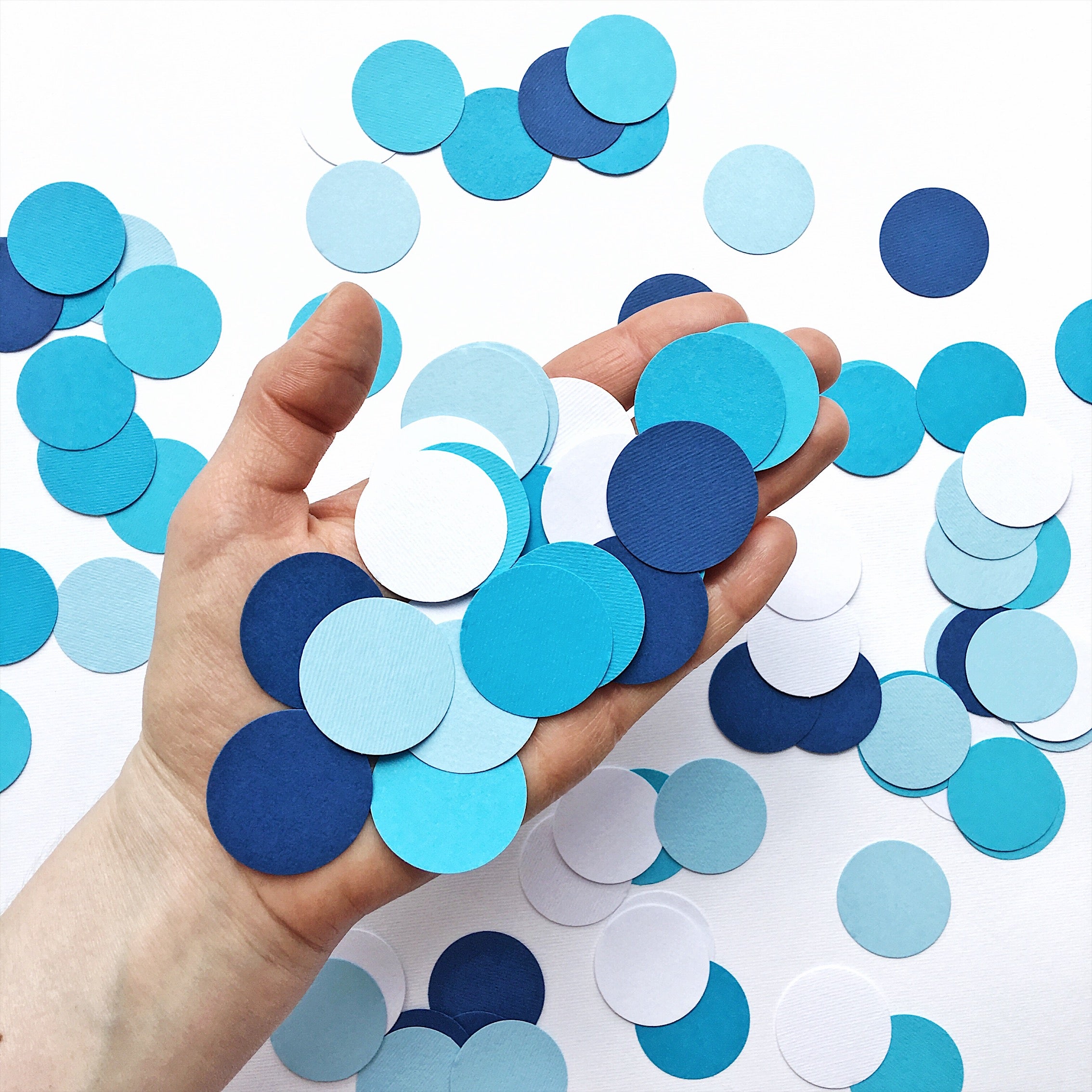 Blue Ombre Confetti