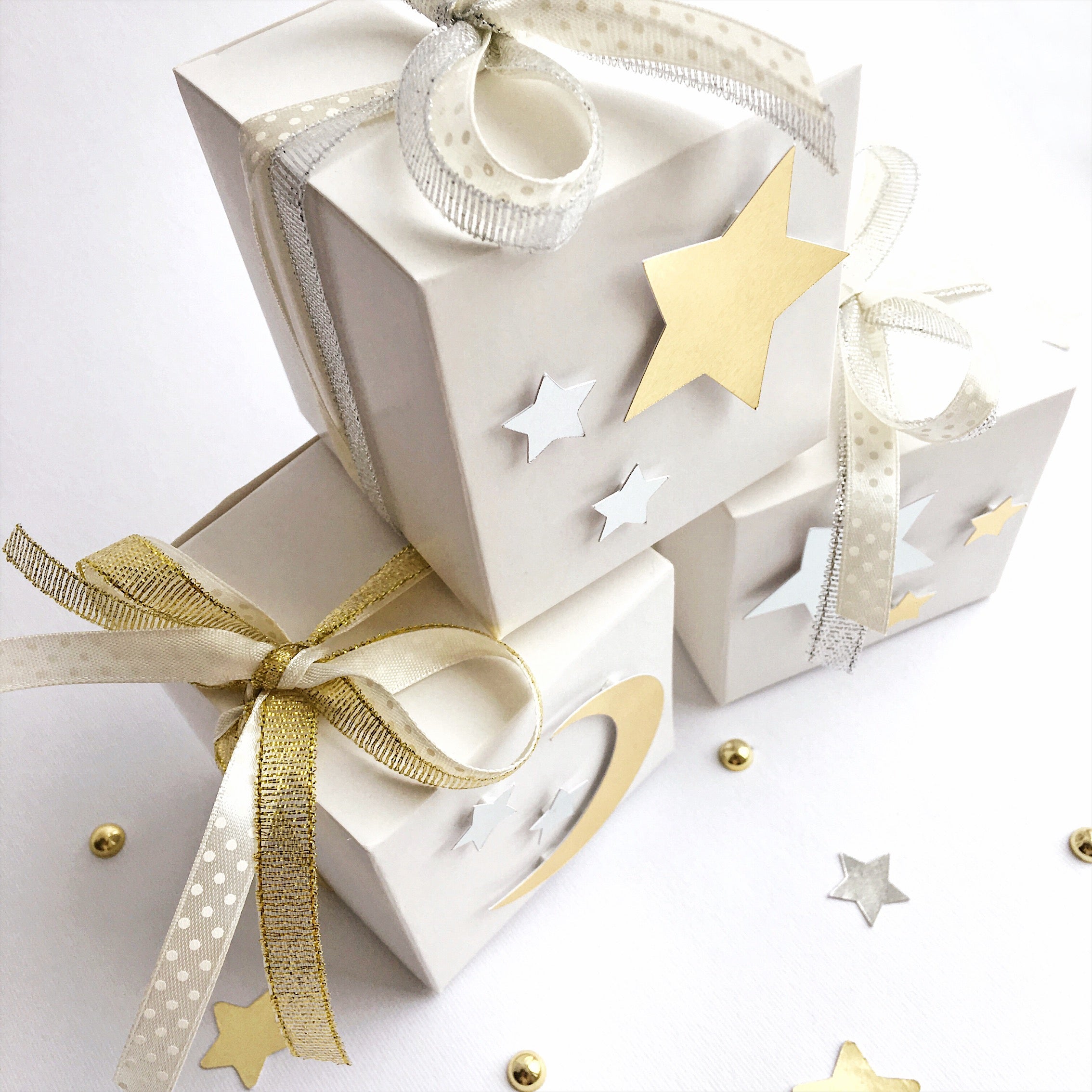 Over The Moon Baby Shower Decorations Moon Star Favor Boxes Twinkle Little Star 1st Birthday Lunar Celestial Baby Shower Gift Box