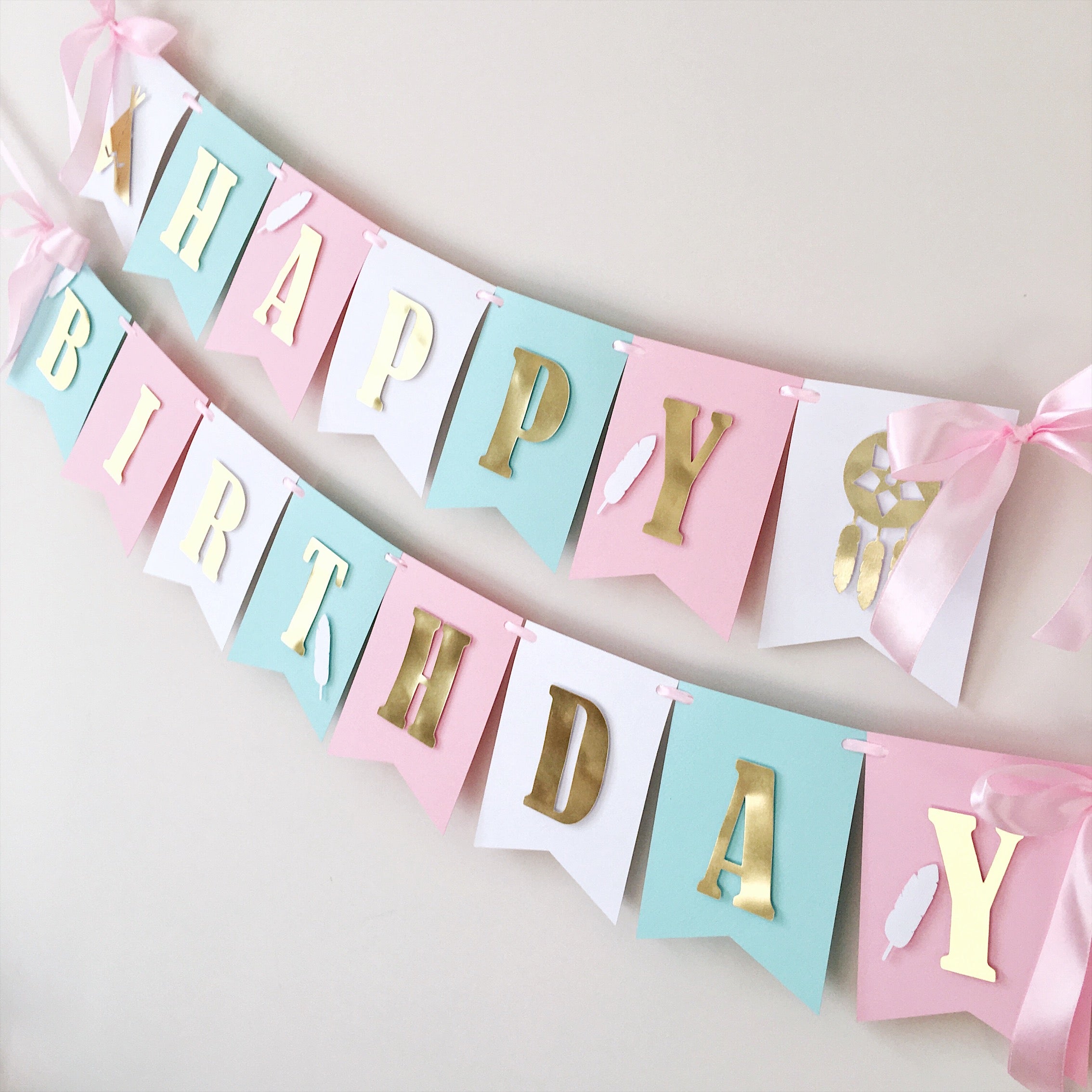 Boho Birthday Banner