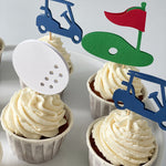 Golf Cupcake Toppers Hole in One 1st Birthday Party Decorations